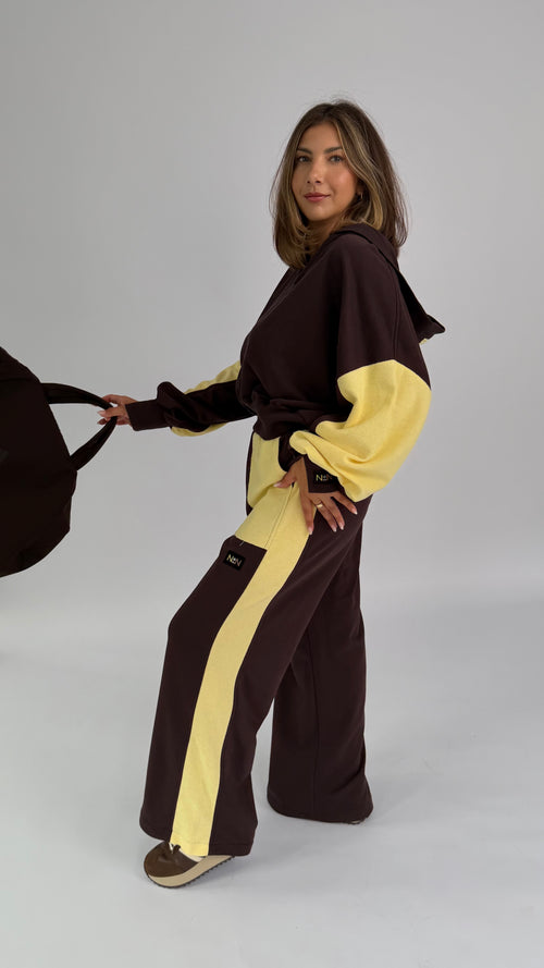 Oversize Hoodie 2-Teiler, zweifarbig