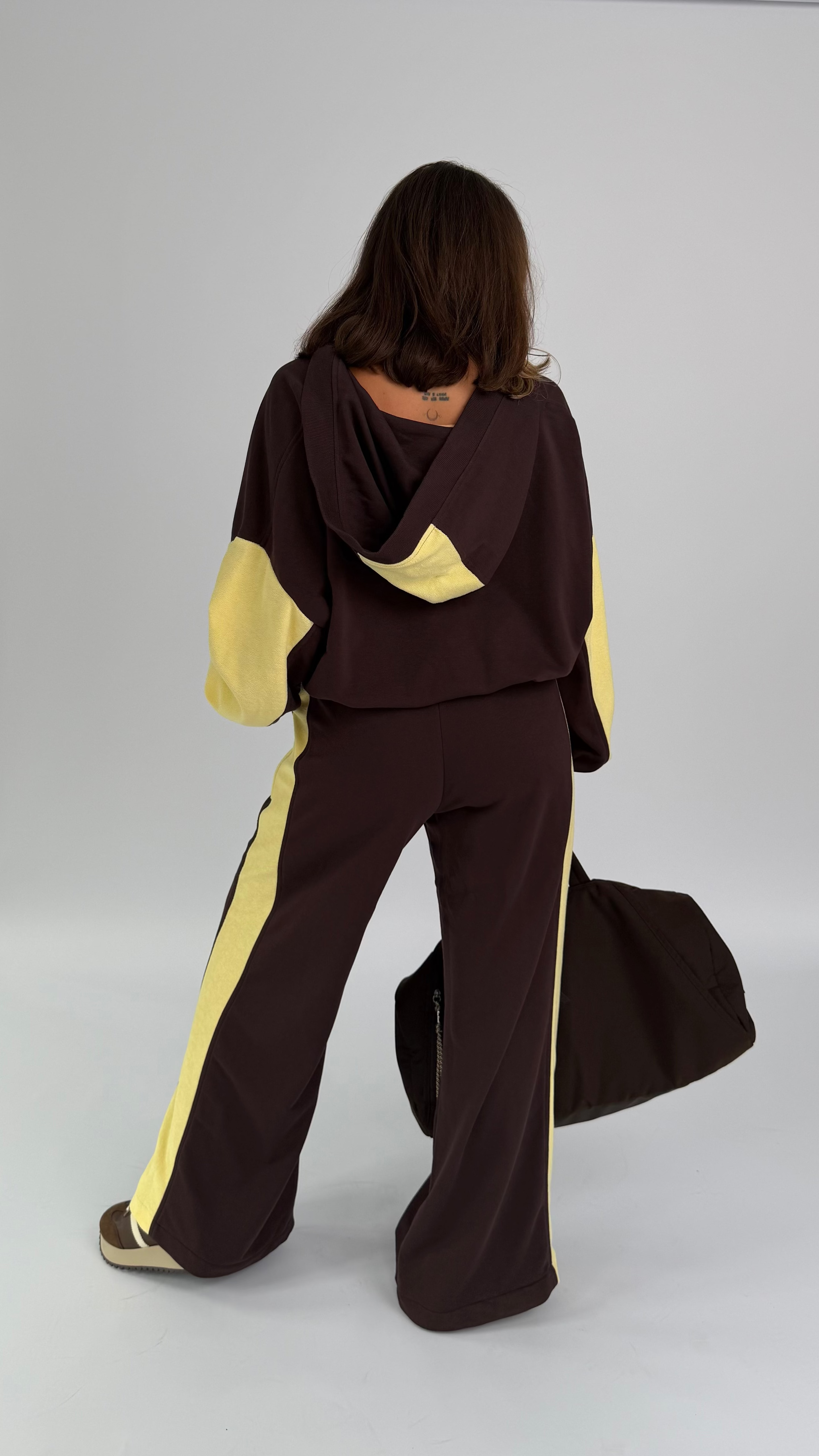 Oversize Hoodie 2-Teiler, zweifarbig