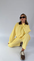 Oversize 2-Teiler, einfarbig