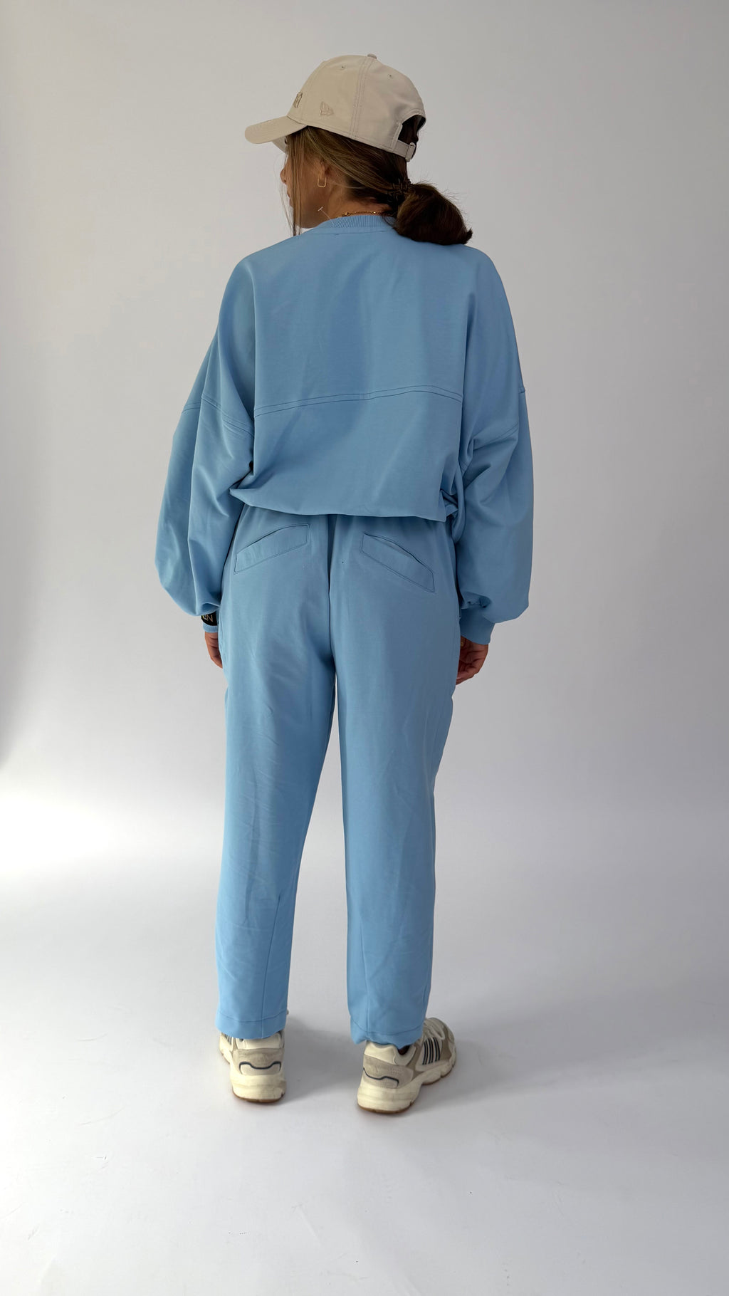 Oversize 2-Teiler, einfarbig