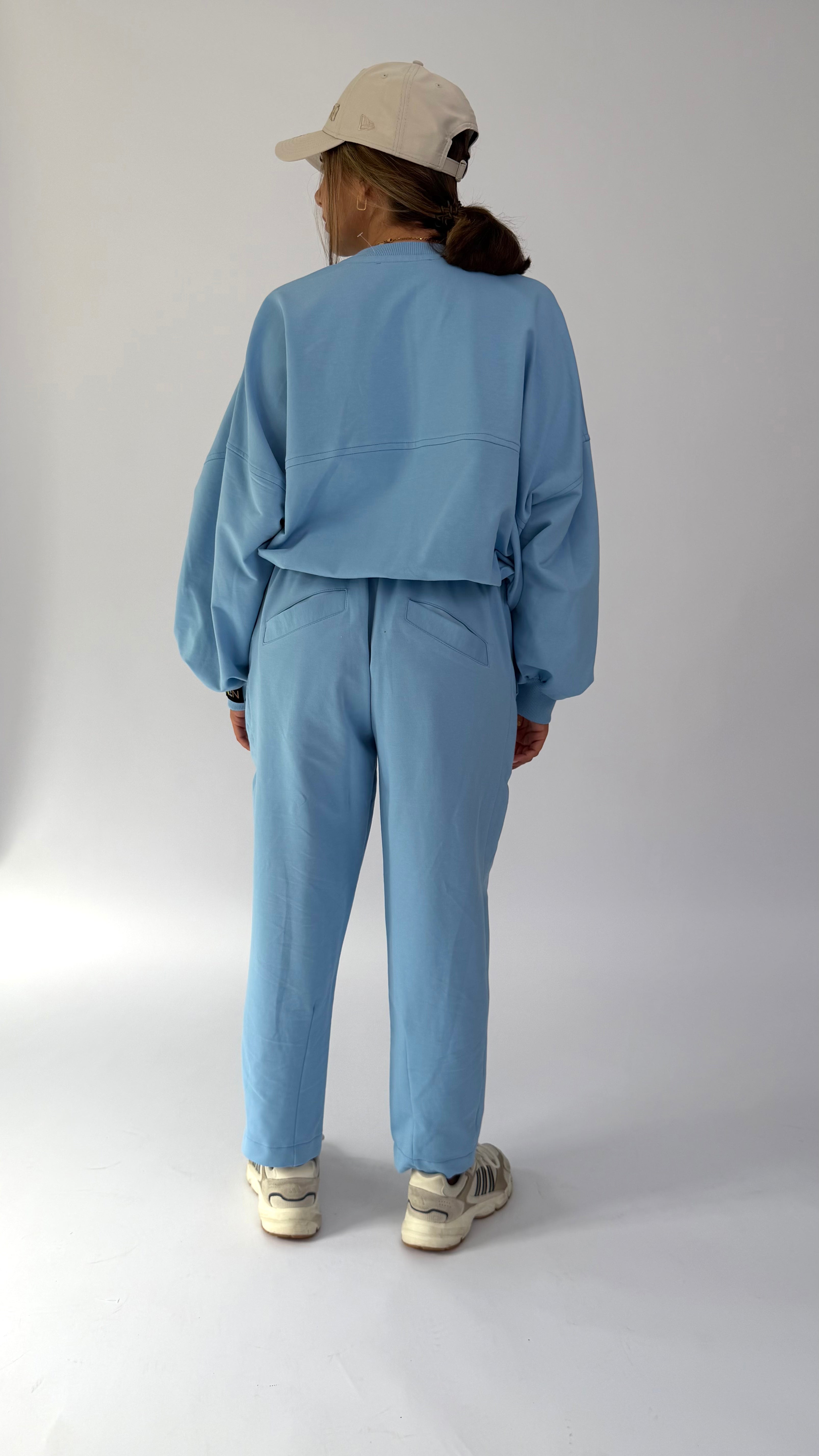 Oversize 2-Teiler, einfarbig