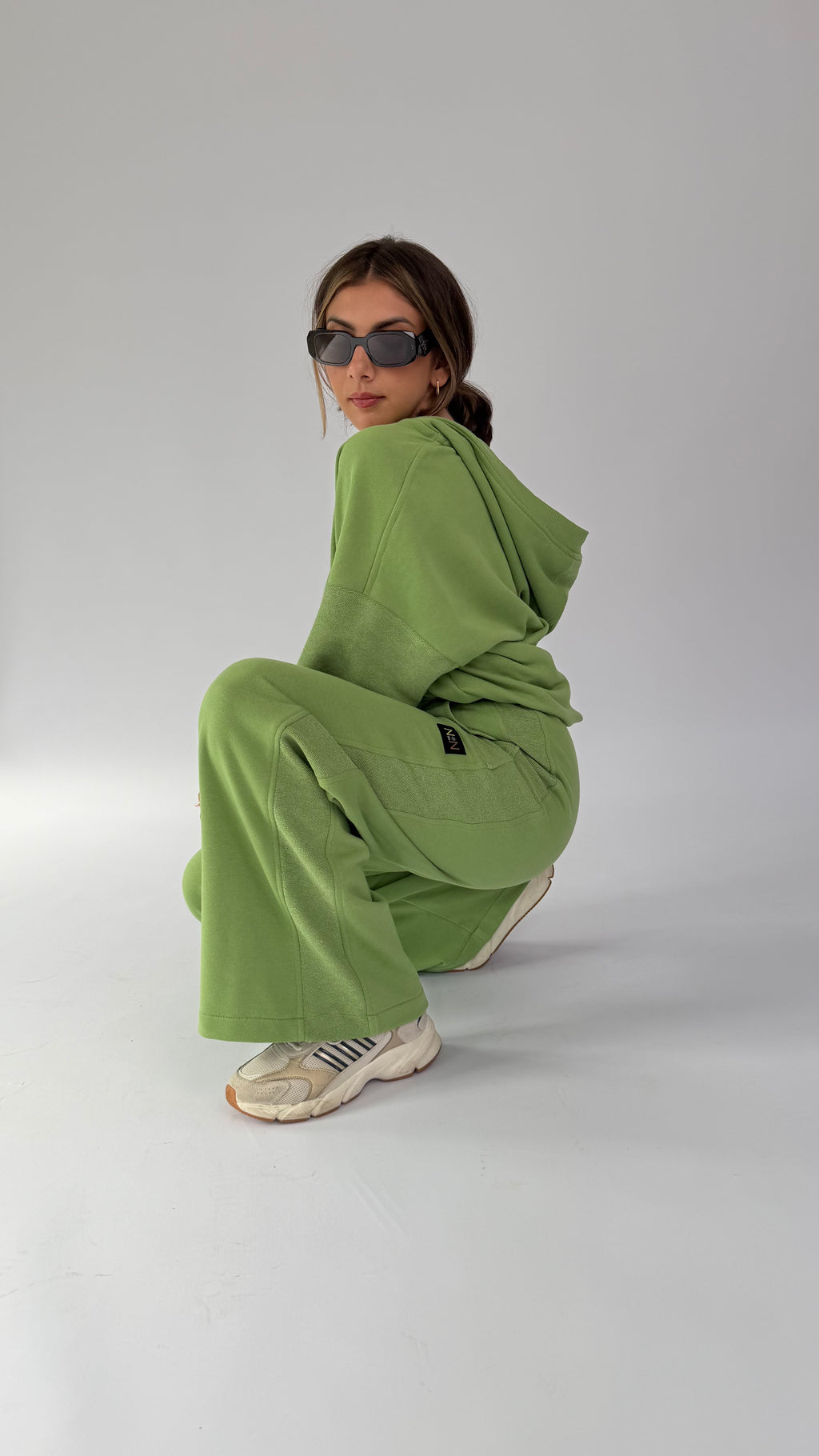 Oversize Hoodie 2-Teiler, einfarbig