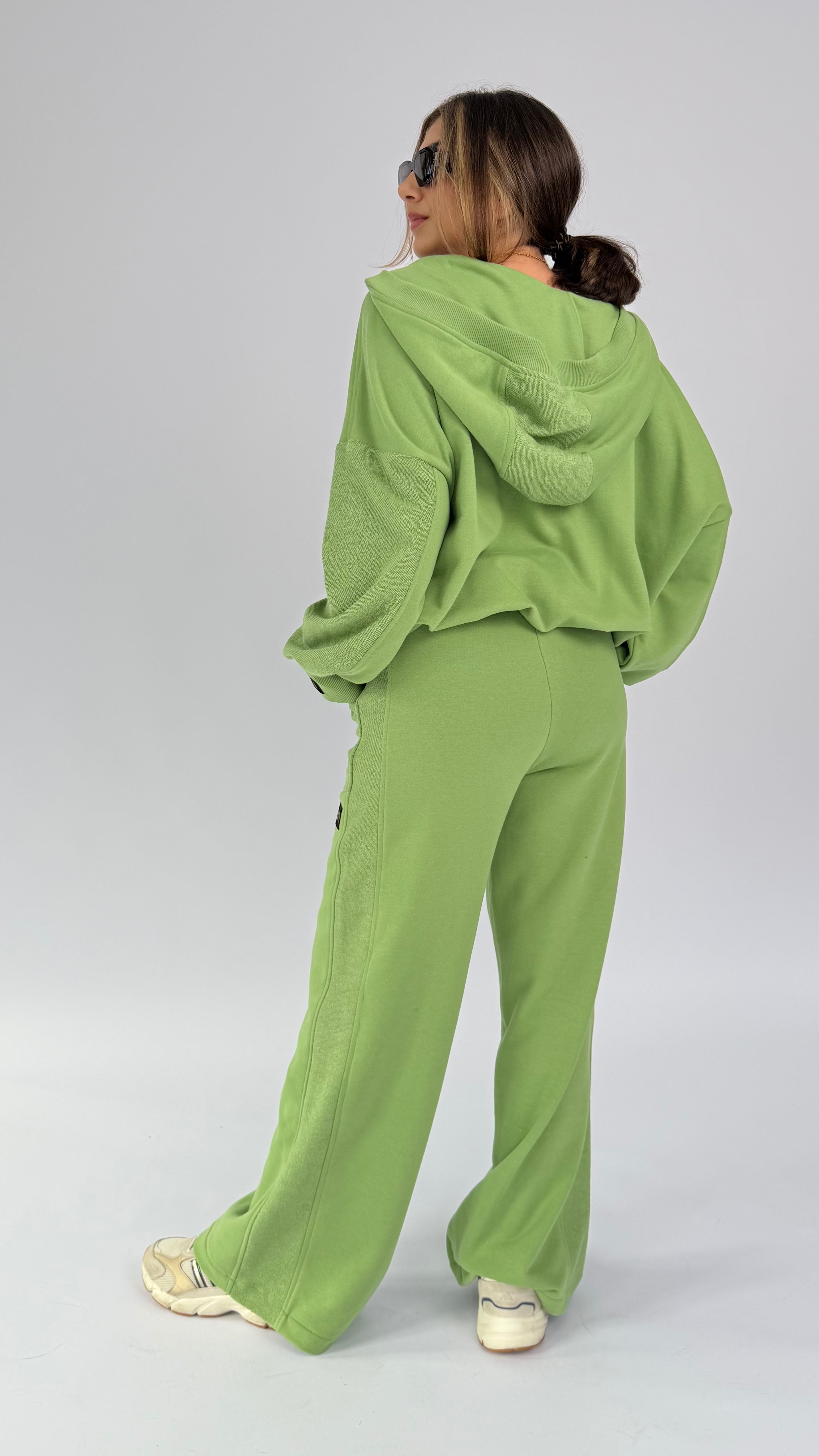 Oversize Hoodie 2-Teiler, einfarbig