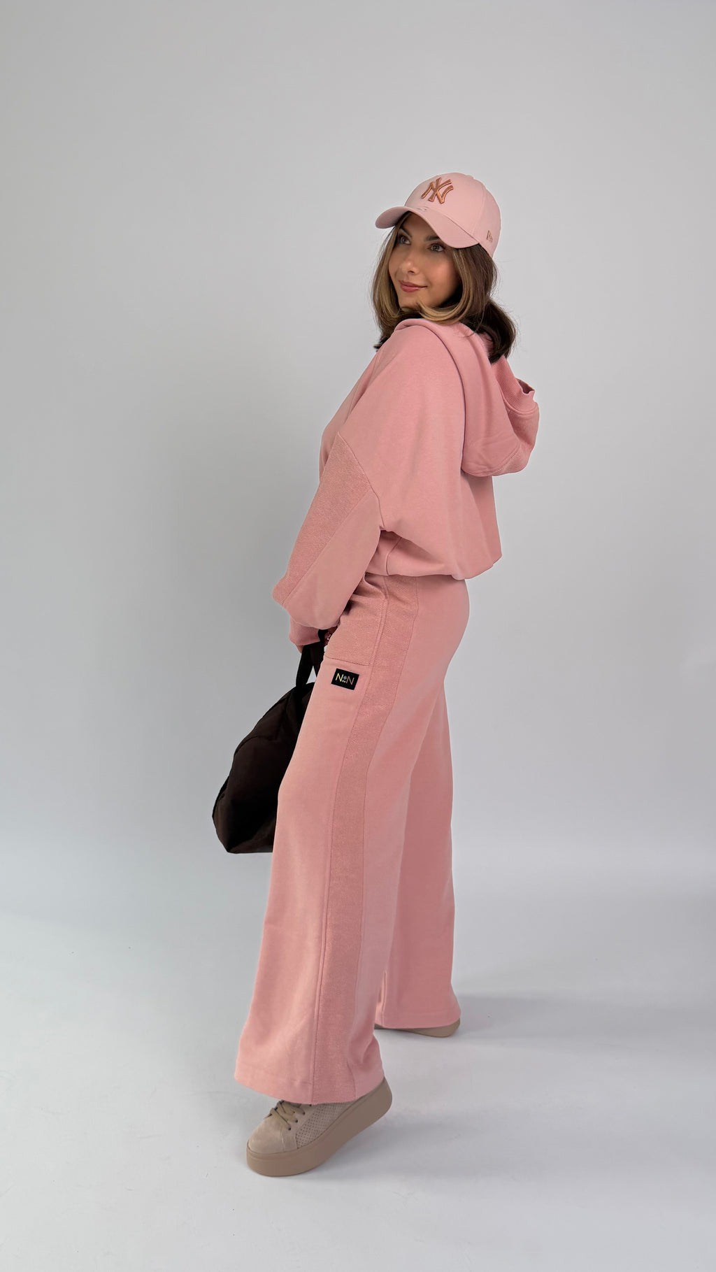 Oversize Hoodie 2-Teiler, einfarbig