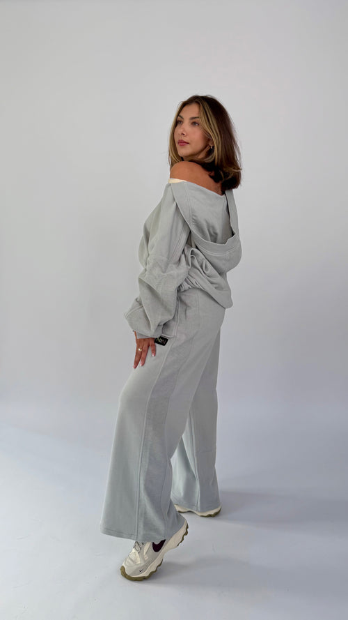 Oversize Hoodie 2-Teiler, einfarbig