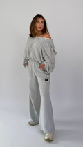 Oversize Hoodie 2-Teiler, einfarbig