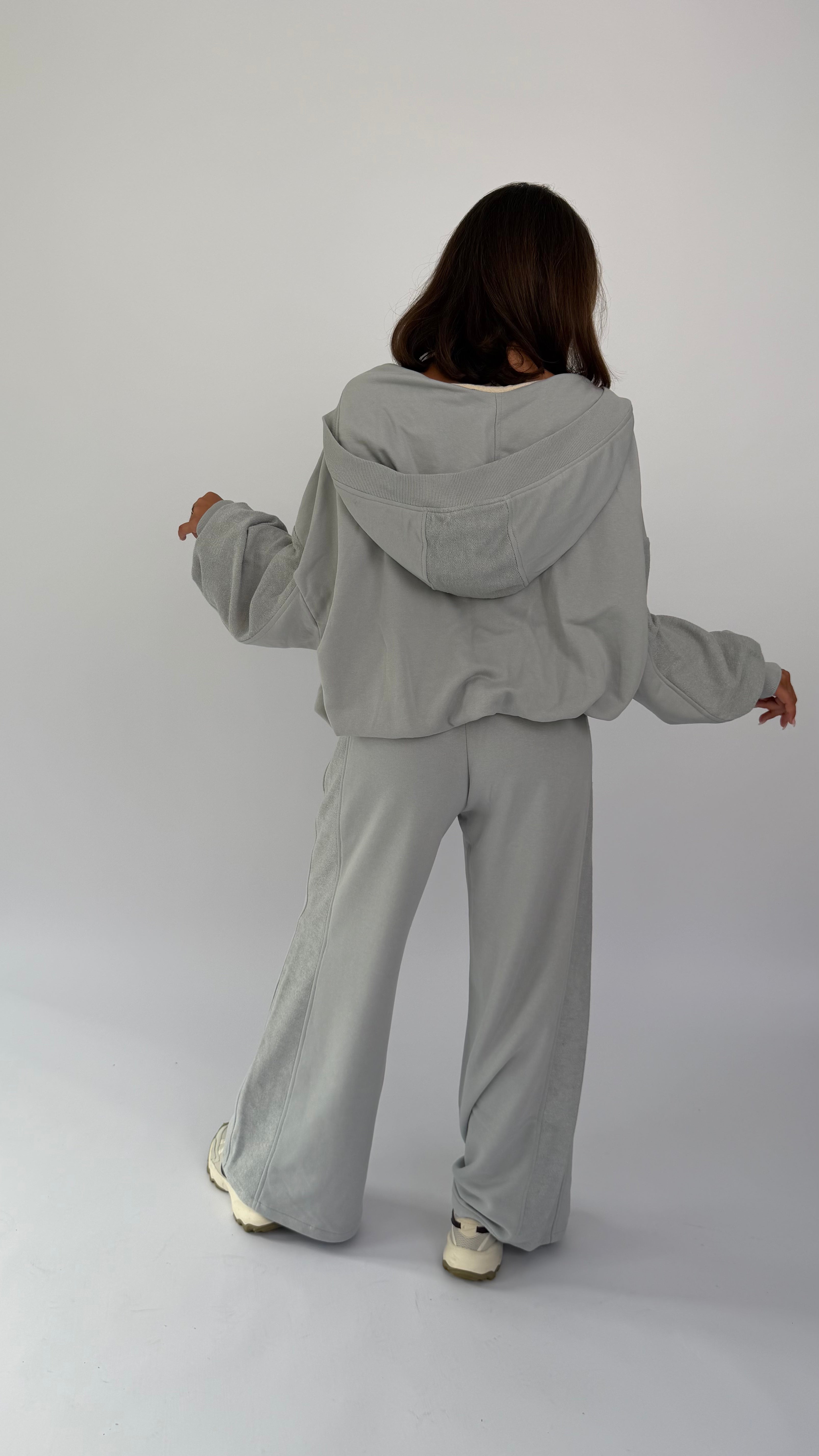 Oversize Hoodie 2-Teiler, einfarbig