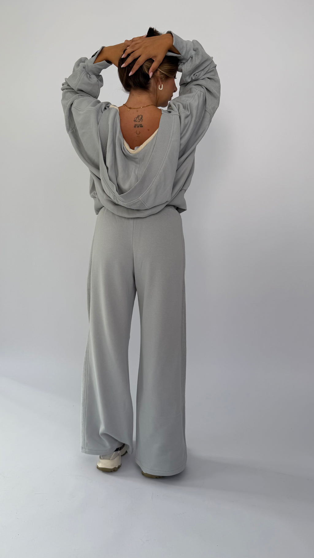Oversize Hoodie 2-Teiler, einfarbig