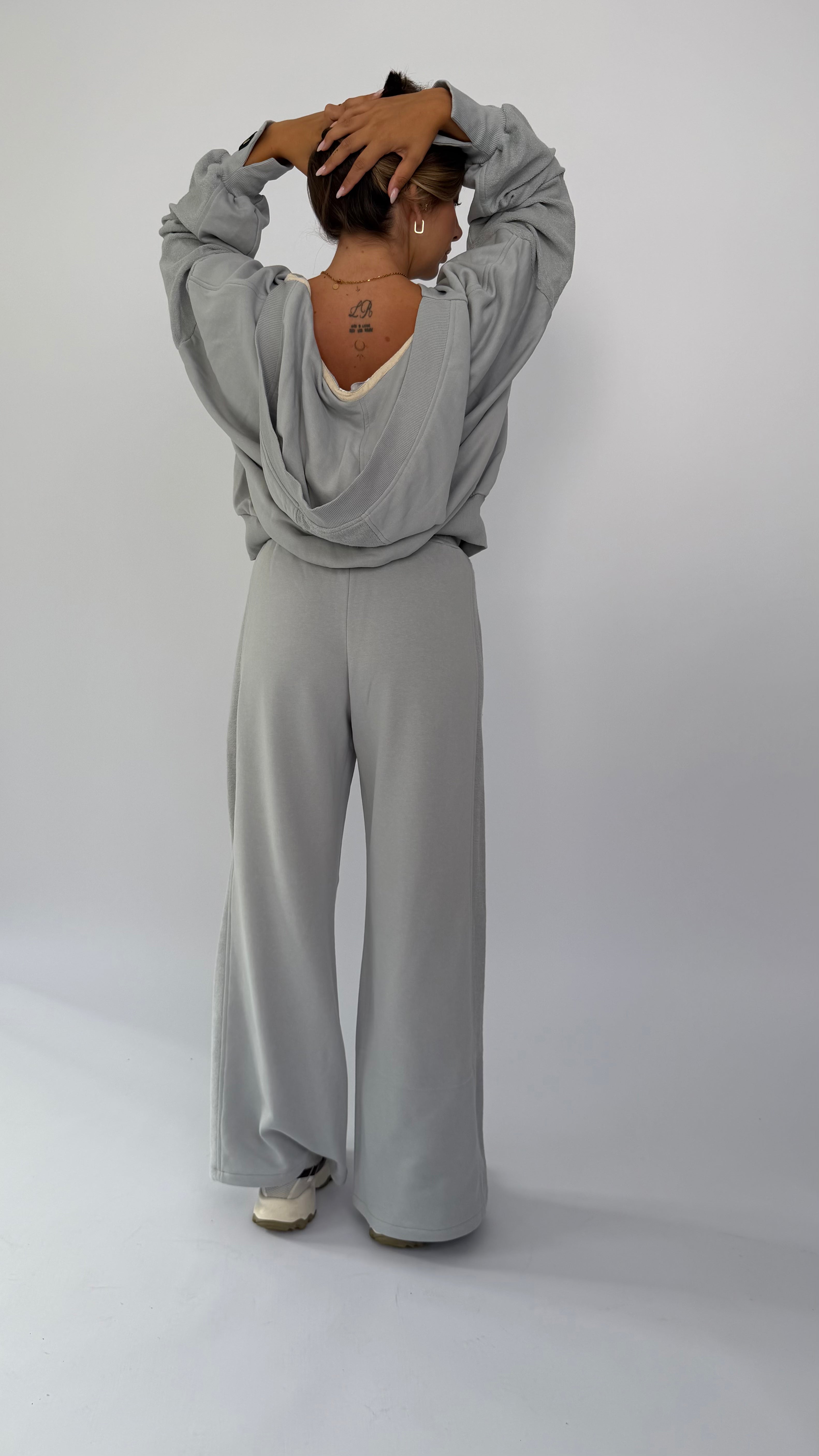 Oversize Hoodie 2-Teiler, einfarbig