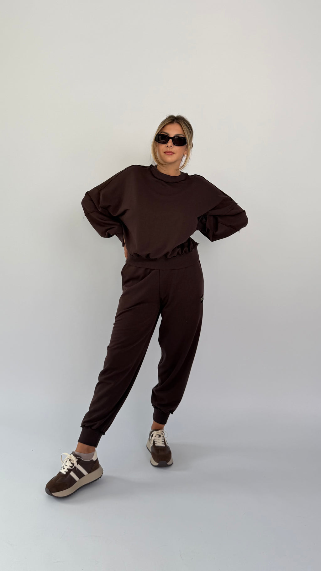 Oversize 2-Teiler, round neck, jogger
